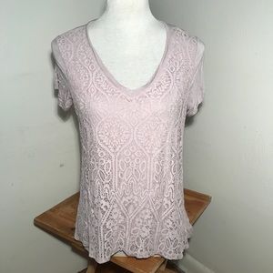 Simply Vera Lace Tee-SZ M